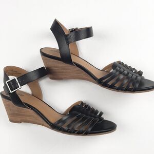 Suzina Terra Wedge Leather Sandals